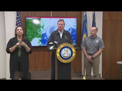 St. Tammany Parish officials update on preparations for Hurricane Francine