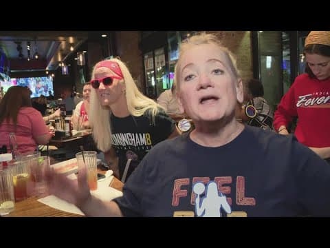 Fans gather downtown to watch Fever victory in Commissioner's Cup final