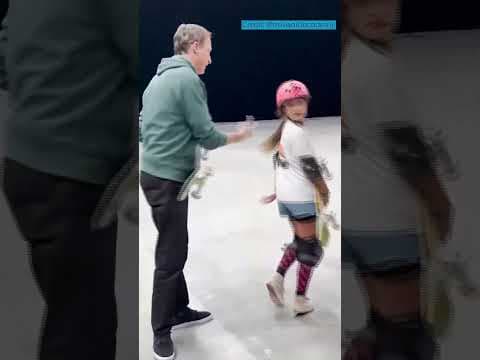 13-year-old becomes first girl to complete a 720 in skateboarding  #shorts