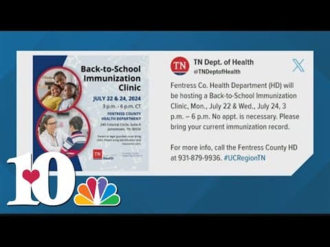 Fentress County hosting back-to-school clinics