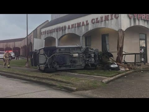 Pct. 4: Vehicle hits animal clinic in north Harris County