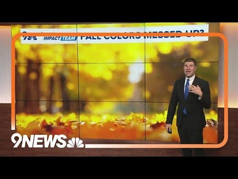 Storms this week could impact fall colors at higher elevations in Colorado