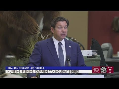 Firearms, ammunition and camping supplies are tax-free in Florida for the rest of 2025