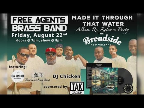 Free Agents Brass Band Celebrates 20 Years Since Katrina with Album Re-Release