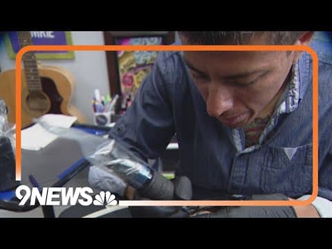 Event offering semicolon tattoos for suicide awareness