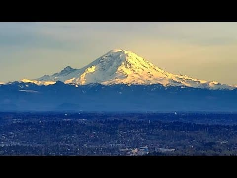 WATCH: Sunset over Mount Rainier | KING 5