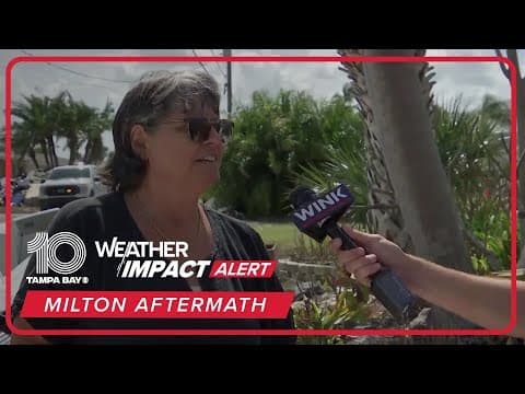 Floridians return to homes ravaged by Hurricane Milton, Helene