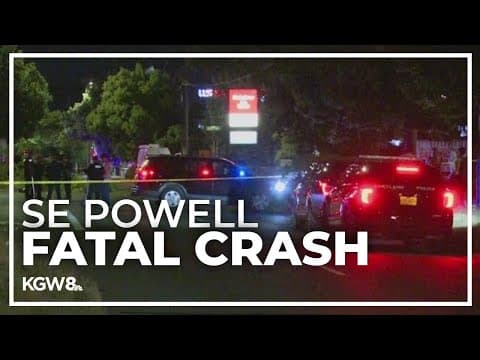 2 people dead, 2 injured in crash on Southeast Powell Boulevard in Portland