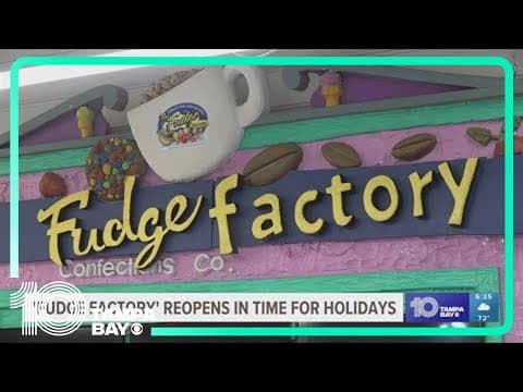 'The Fudge Factory' reopens after hurricane devastation, just in time for holidays