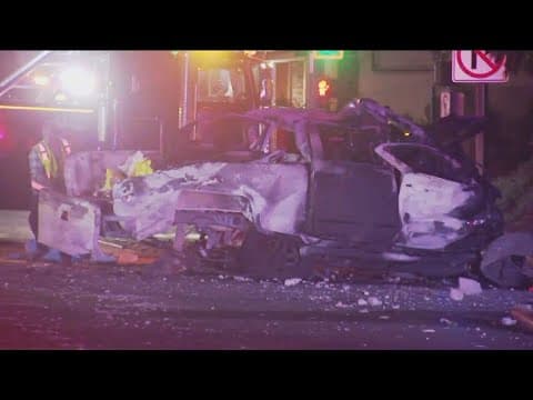 Car engulfed in flames in El Cajon, unknown injuries