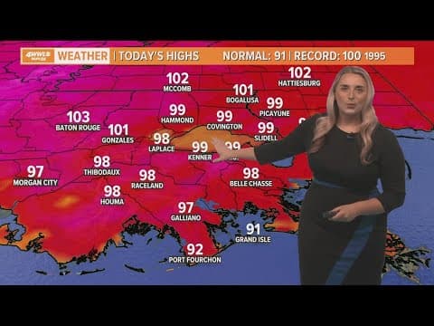 Weather: Better rain chances and breezy Monday, more brutal heat to follow this week