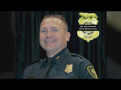 Fort Worth police honor the life of a fallen police officer