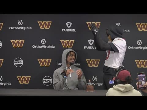 Commanders rookie Jayden Daniels celebrates his 24th birthday