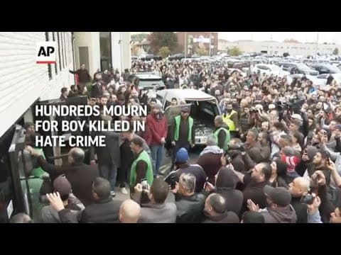 Hundreds attend funeral for 6-year-old boy killed in alleged hate crime over Israel-Hamas war