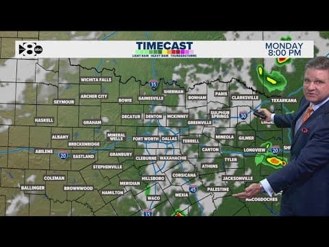 DFW Weather: NWS Central Texas flooding alert timeline, scattered showers expected