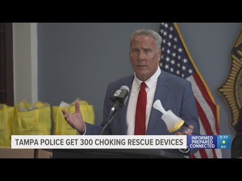 New lifesaving suction tool will help Tampa police respond quicker to choking emergencies