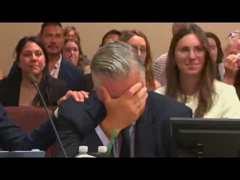 Alec Baldwin weeps in court after charges dropped against him in 'Rust' movie shooting