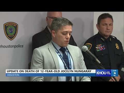 Houston police announce capital murder charges in the strangulation death of 12-year-old Jocelyn Nun