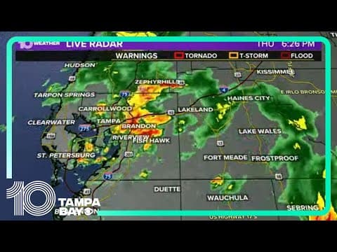 Tracking storms, showers across Tampa Bay region
