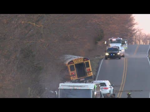 3 students and driver hurt in school bus crash in southern Indiana