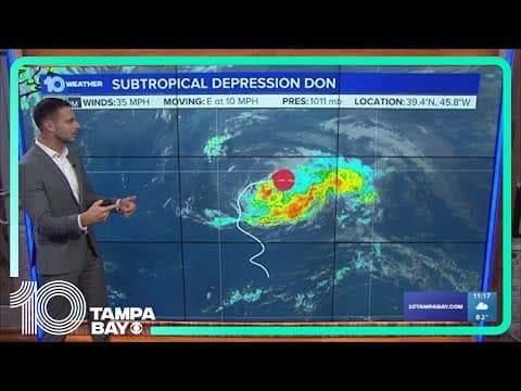Tracking the Tropics: Subtropical Depression Don may intensify slightly, transition into fully tropi