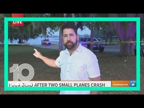 4 people killed after Winter Haven planes collide mid-air, plummet into lake below