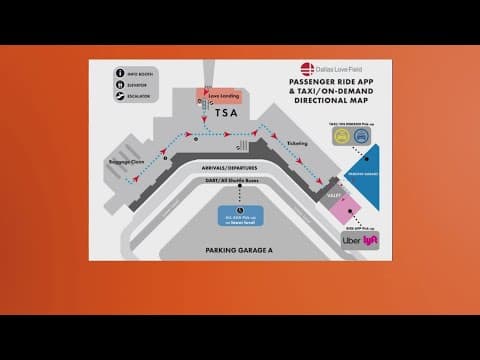 Dallas Love Field will move ride share pick up location