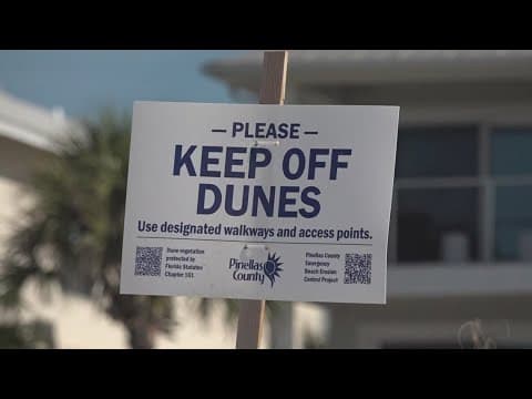 Pinellas County approves ordinance banning people from disrupting sand dunes