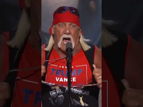 Hulk Hogan Rips Off Shirt for Donald Trump