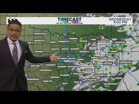 DFW Weather: Rain and isolated storms possible today