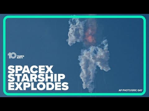 SpaceX Starship explodes over Gulf of Mexico after liftoff