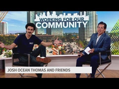 Comedian Josh Ocean Thomas visits CBS 8 Mornings