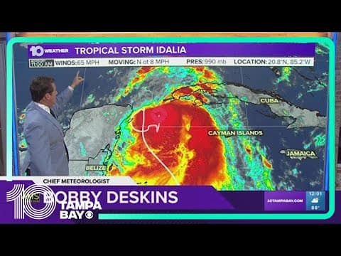 Tracking the Tropics: Hurricane, storm surge warning issued ahead of Idalia (Noon Monday)