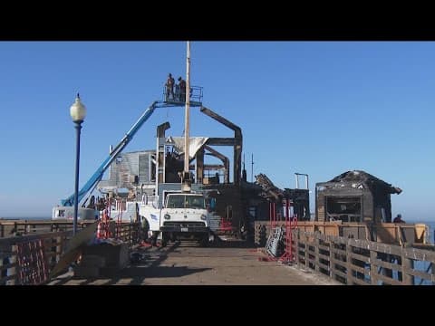Nearly $1.3 million demolition begins on burned Oceanside Pier