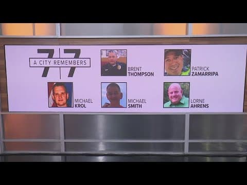 Ceremony to remember 5 Dallas officers killed in ambush in 2016