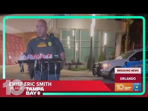 2 Orlando police officers shot during traffic stop; manhunt underway