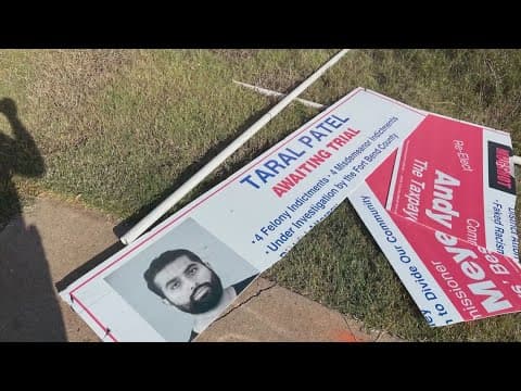 Campaign signs damaged or stolen in Sugar Land, Katy and Stafford