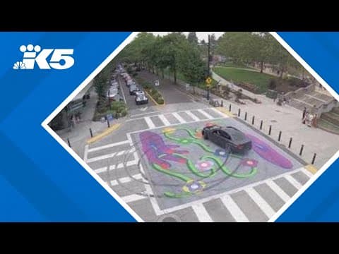 Bellevue police search for suspect who vandalized Pride street artwork