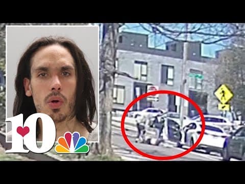 Video shows woman being carjacked by 2 people in downtown Knoxville