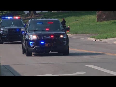 Franklin County law enforcement hold procession as officers, deputies leave for Daniel Sherrer's fun