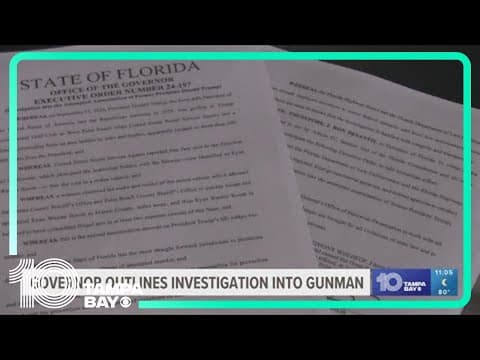Gov. Ron DeSantis outlines investigation into Trump assassination attempt