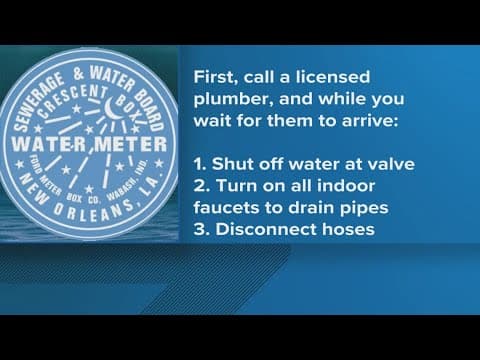 What to do if your water line breaks in New Orleans?