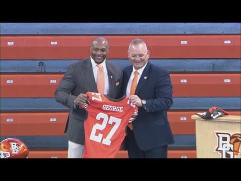 'Heart full of gratitude': Former Ohio State RB Eddie George speaks for 1st time as BGSU head coach