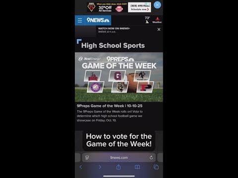 How to vote for the 9PREPS game of the week