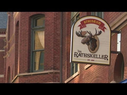Colts fans celebrate win in Germany over the Patriots at the Rathskeller