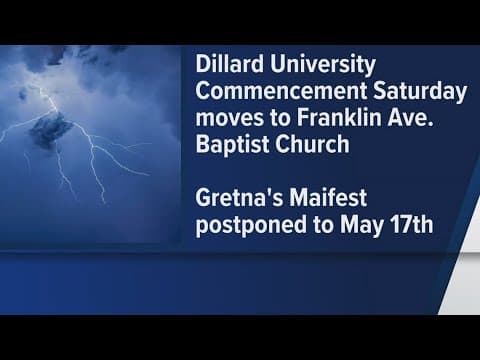 Dillard University Commencement moves location due to weather