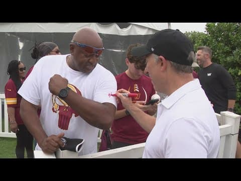 Commanders owners show up to training camp
