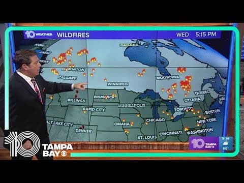 Hazardous smoke from wildfires hangs over millions in Canada, US