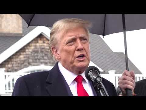 Trump attends wake of slain NYPD officer saying "this should never happen"