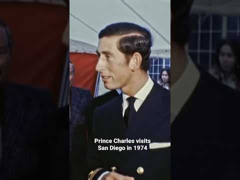 Prince Charles visited San Diego in March 1974 as an officer on the British ship H.M.S Jupiter